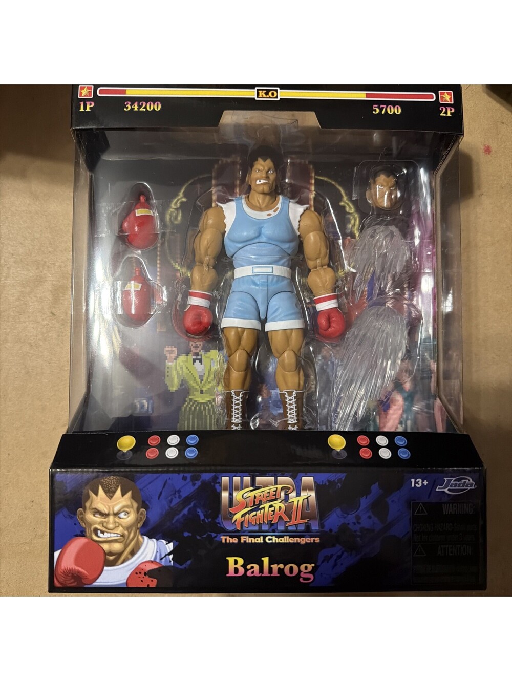 Ultra Street Fighter II BALROG 6-inch Action Figure Jada Toys Case Fresh New